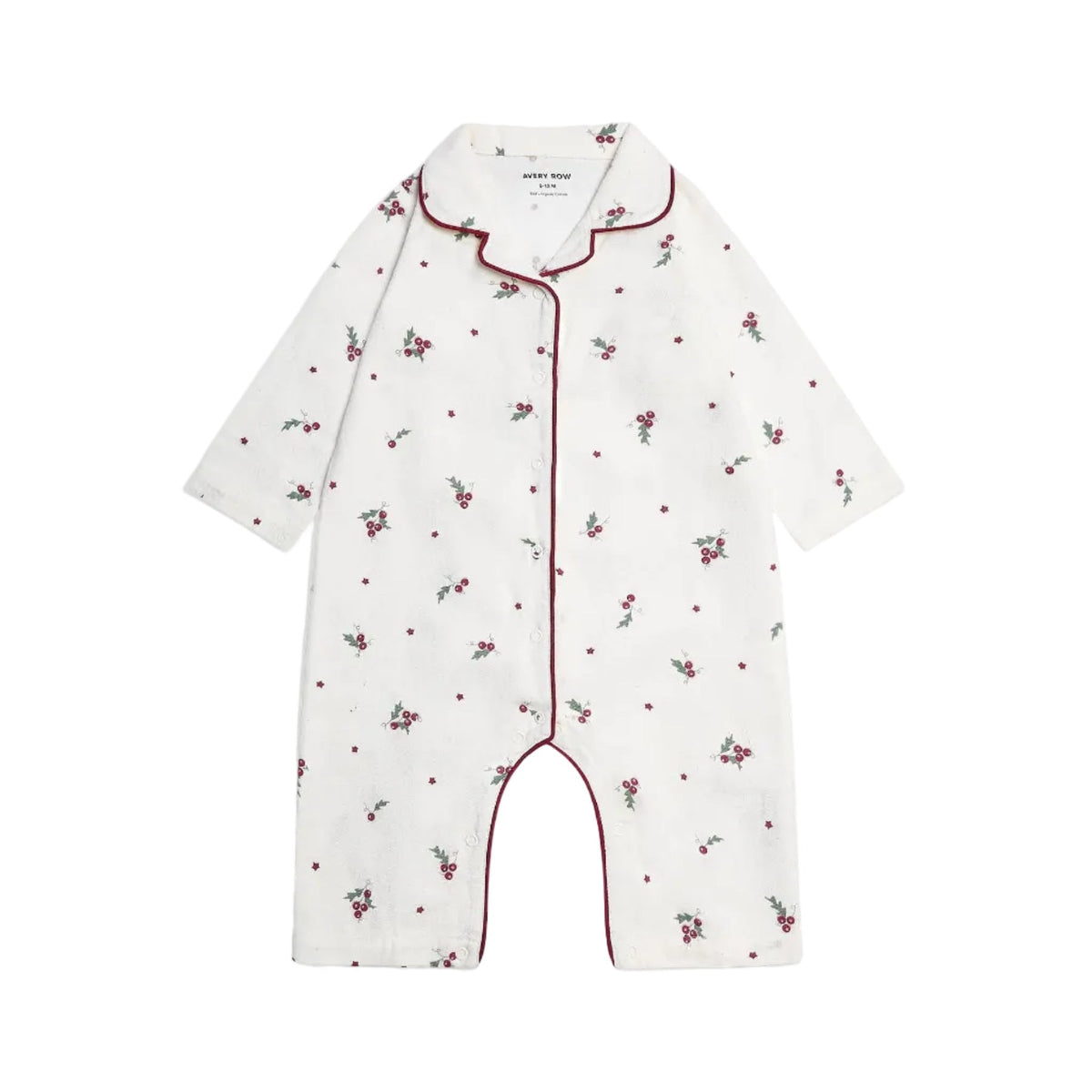 Baby Flannel Sleepsuit - Holly Scatter