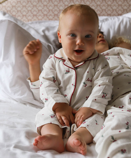 Baby Flannel Sleepsuit - Holly Scatter