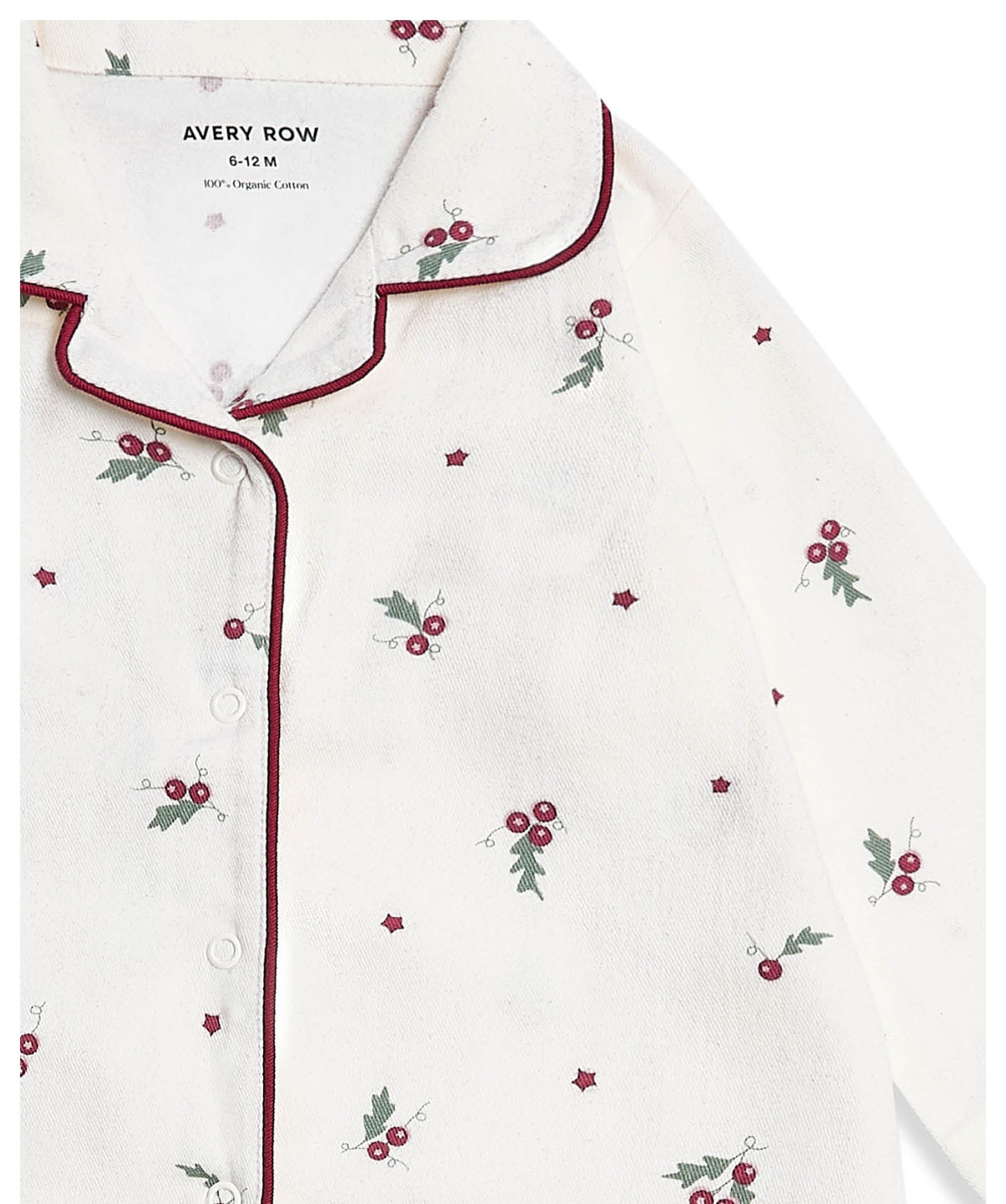 Baby Flannel Sleepsuit - Holly Scatter