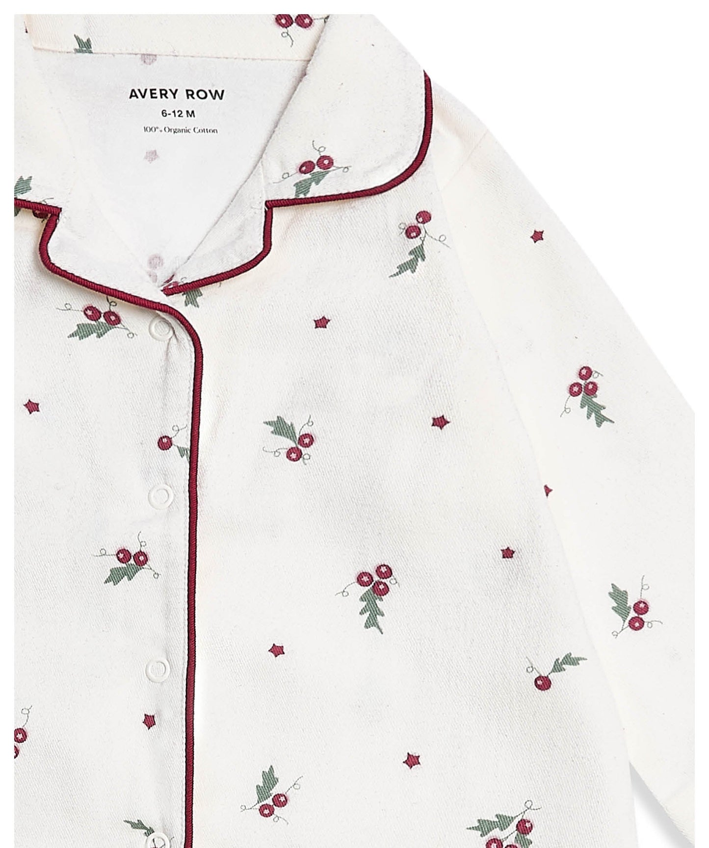 Baby Flannel Sleepsuit - Holly Scatter