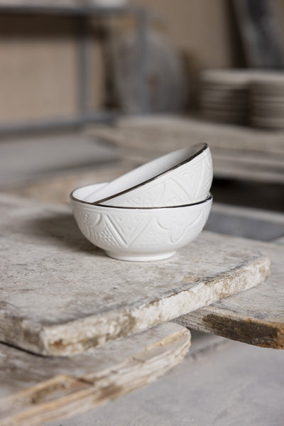 Shallow Bowl - Silver Noor Imprint