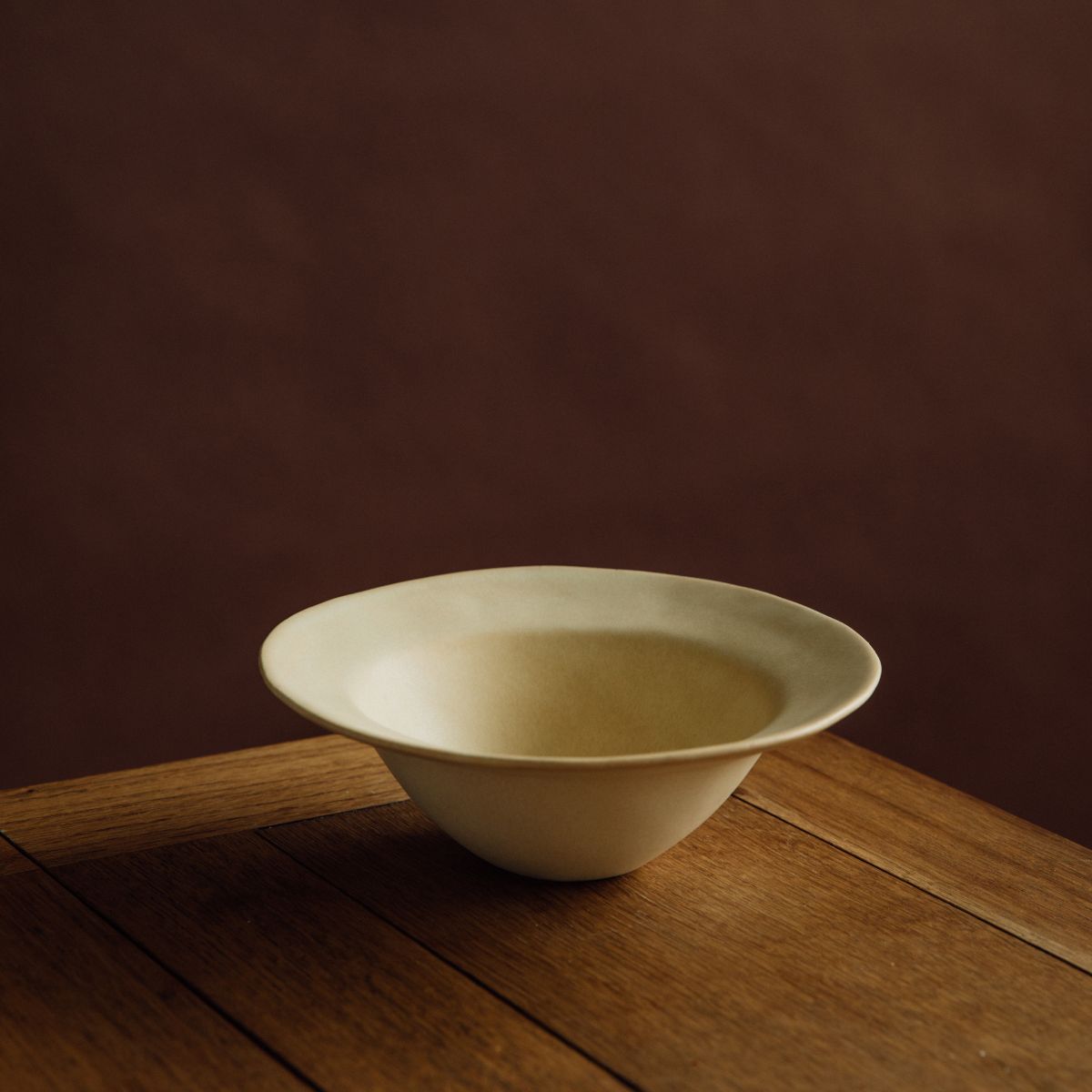 Yukina Omori Rim bowl (Light Beige / Dark Beige)