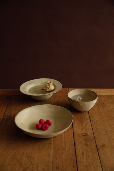 Yukina Omori Rim bowl (Light Beige / Dark Beige)