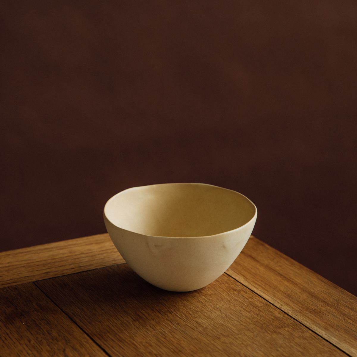 Yukina Omori Non-rim Bowl (Light Beige / Dark Beige)