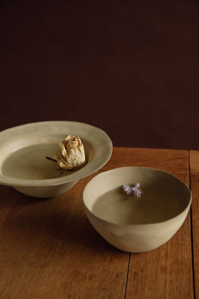 Yukina Omori Non-rim Bowl (Light Beige / Dark Beige)