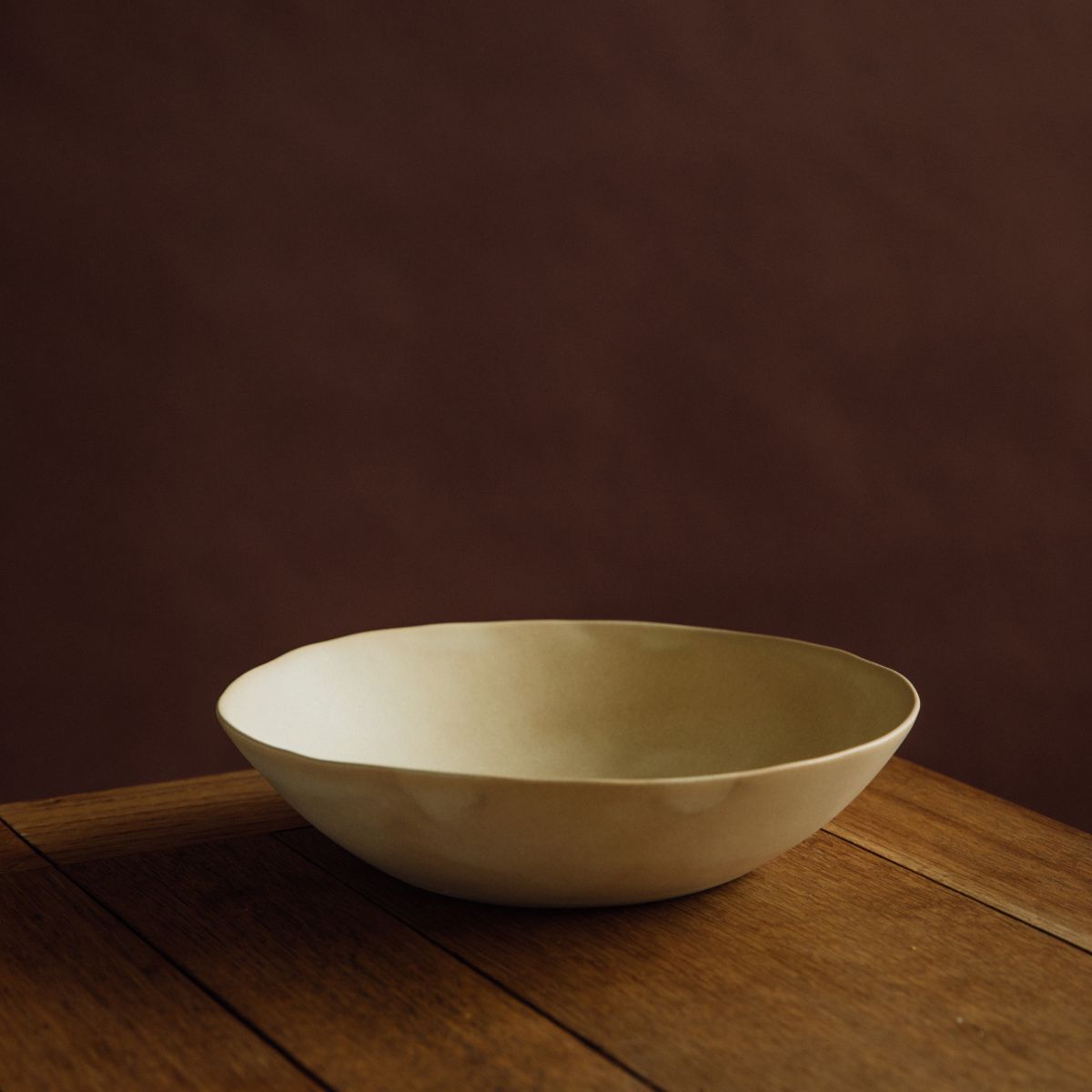 Yukina Omori Deep Plate (Light Beige / Dark Beige)