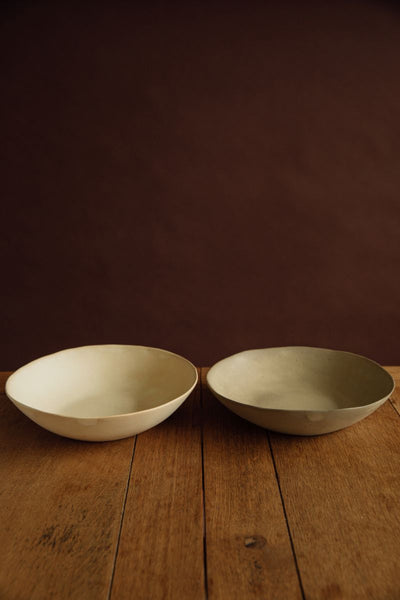 Yukina Omori Deep Plate (Light Beige / Dark Beige)