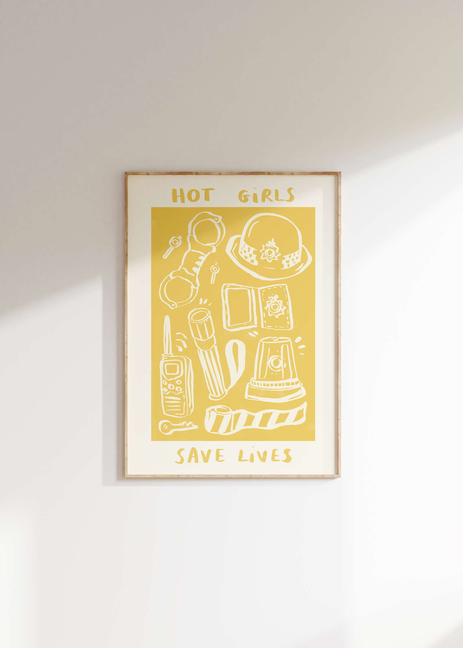 Hot Girls / Boys Save Lives -  UK Police Print