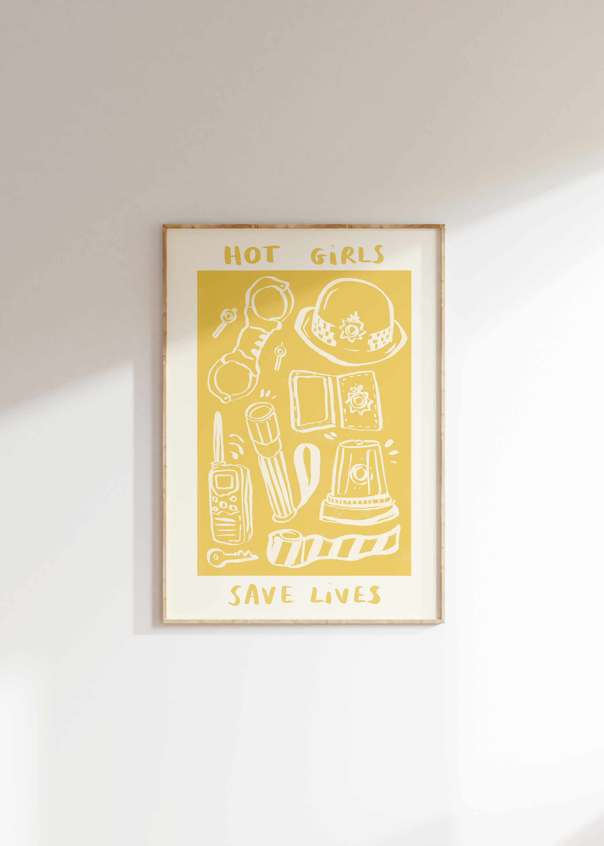 Hot Girls / Boys Save Lives -  UK Police Print