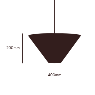 Blue cone lampshade