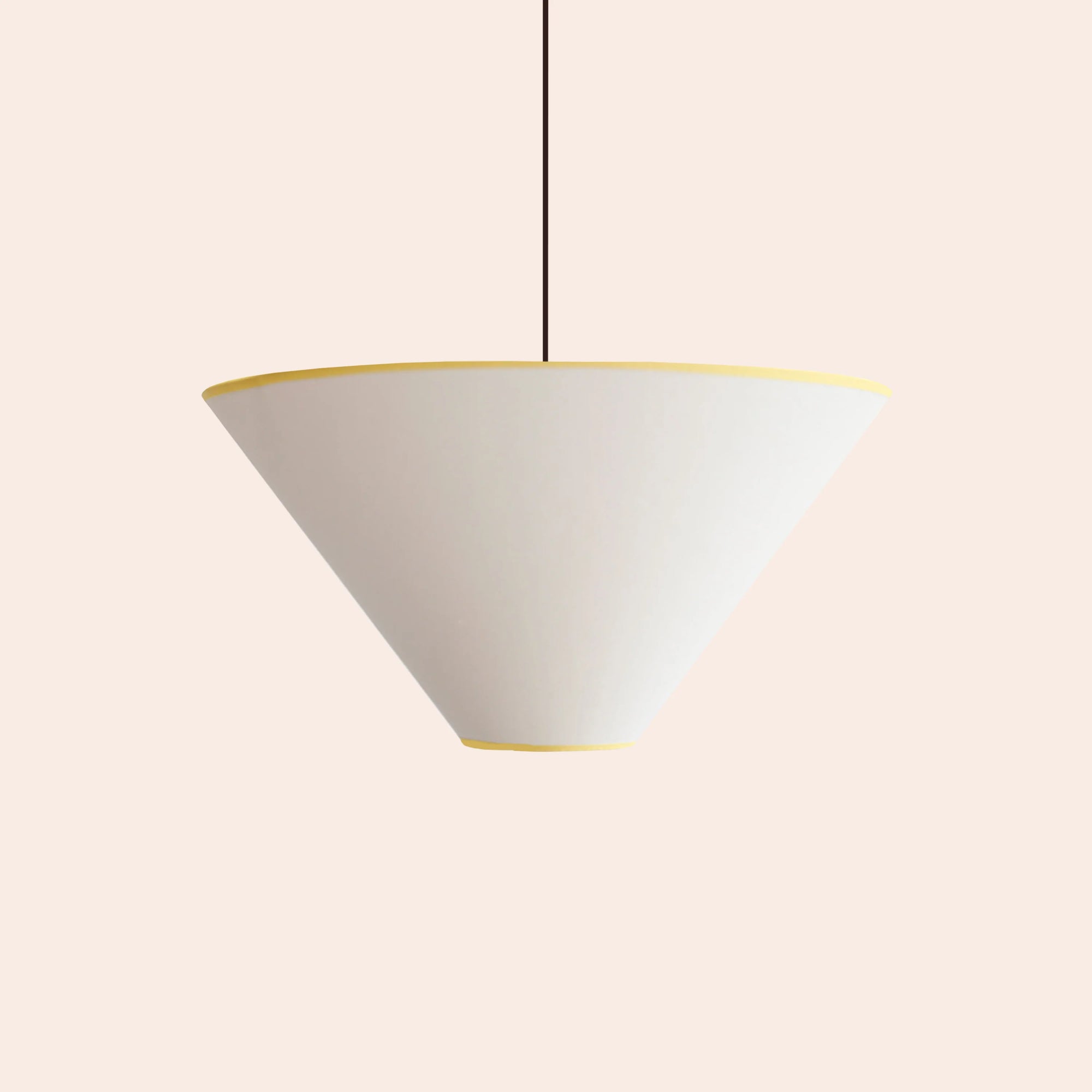 White cone light shade