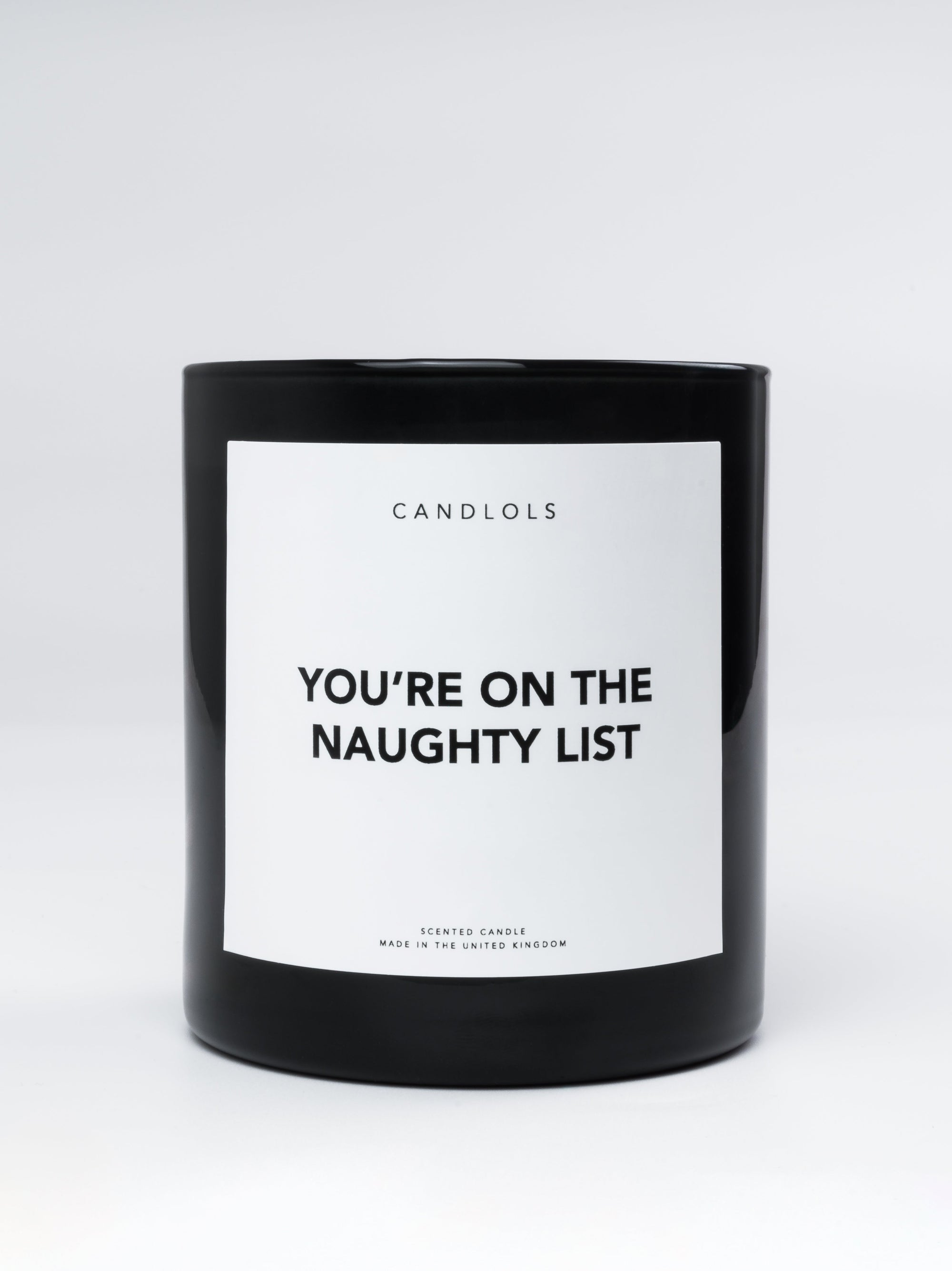 You're On The Naughty List, Luxury Scented Candle