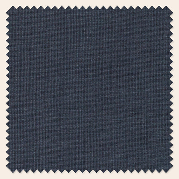 Pair of Leo Dining Chairs, Prussian Linen
