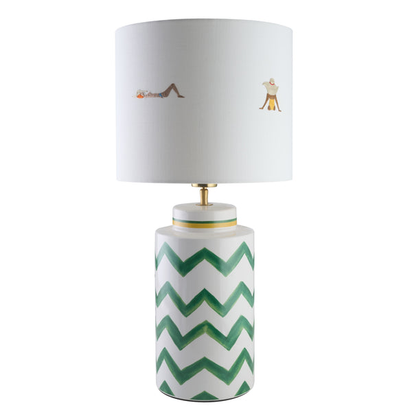 Pampelonne Hand Embroidered Small Lampshade