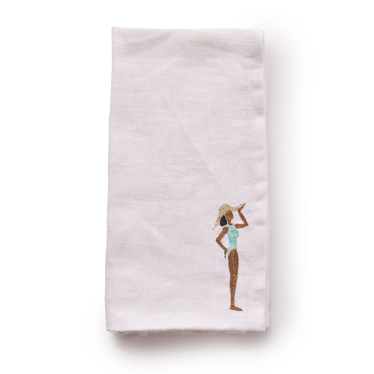 Hand Embroidered Pampelonne Napkin Set 1