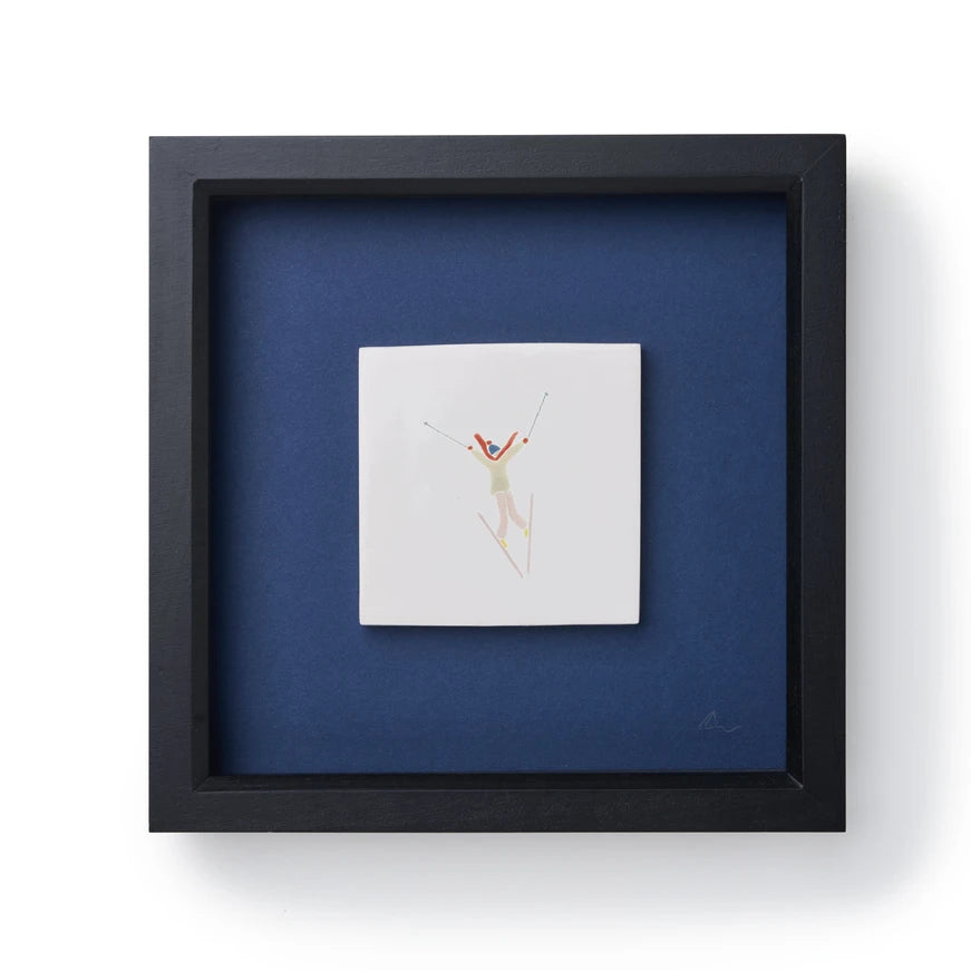 Framed Hand Painted Chatel Tile3