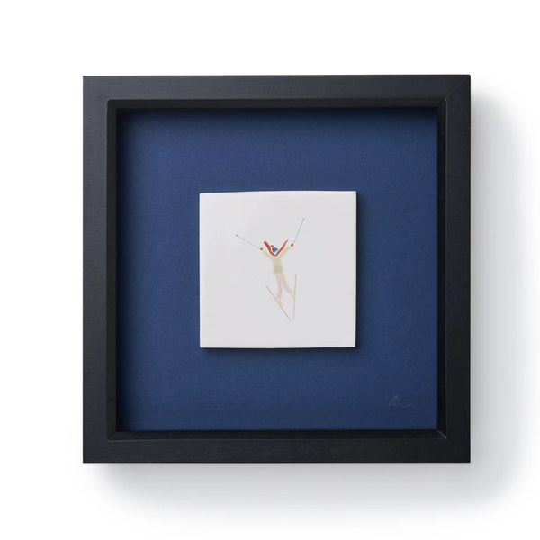 Framed Hand Painted Chatel Tile3