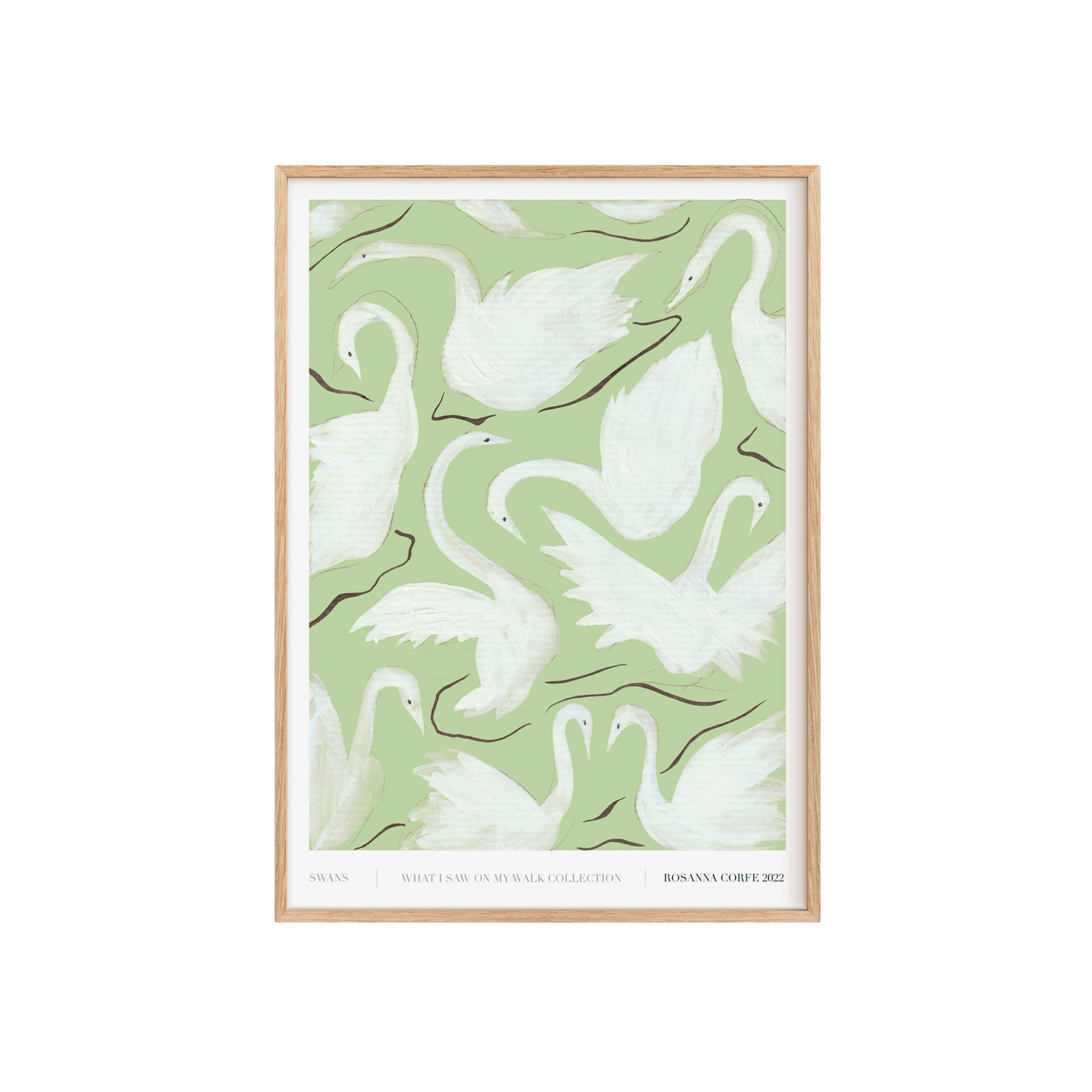Swans Green Art Print
