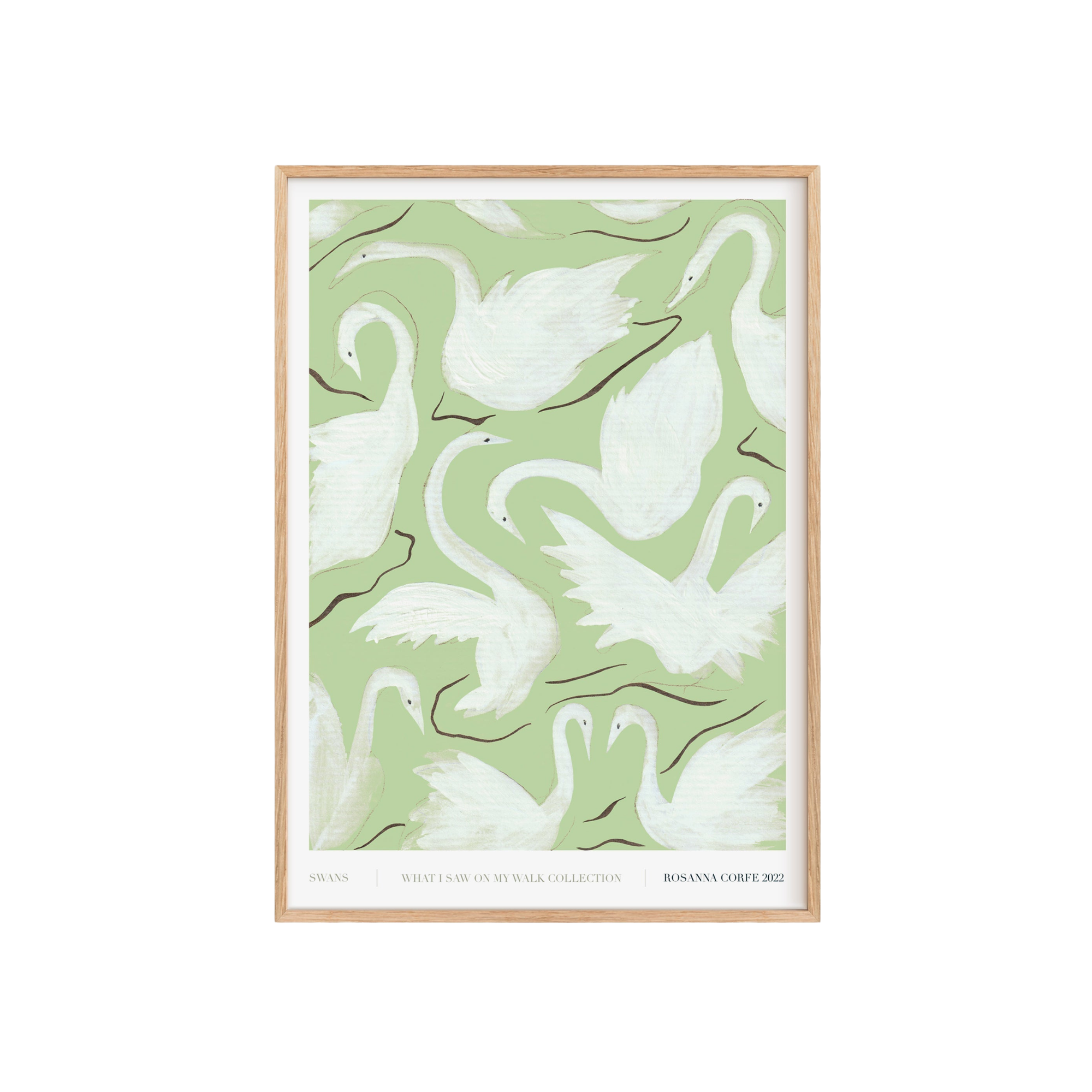 Swans Green Art Print