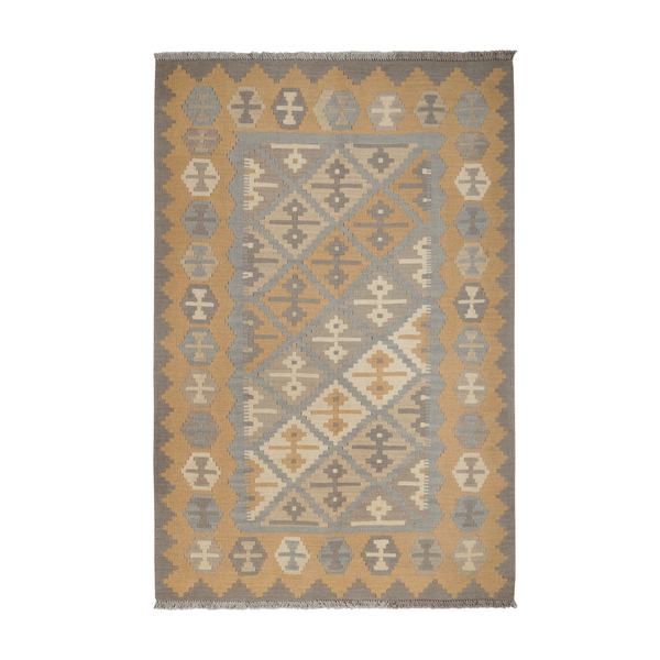 Kilim Gashgai Rug · Hand-Woven - Grey, 173x116 cm