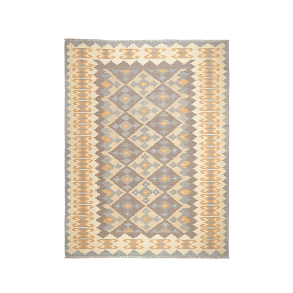 Kilim Gashgai Rug · Hand-Woven - Grey, 229x168 cm