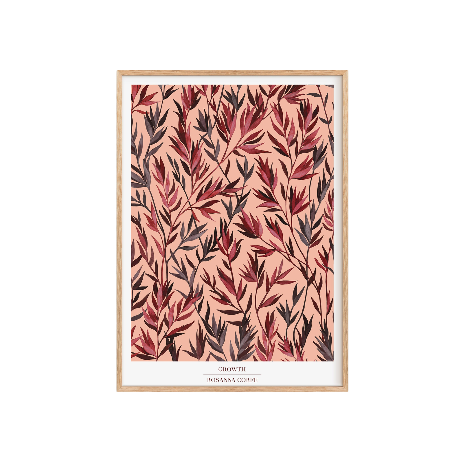 Growth Pink Botanical Art Print