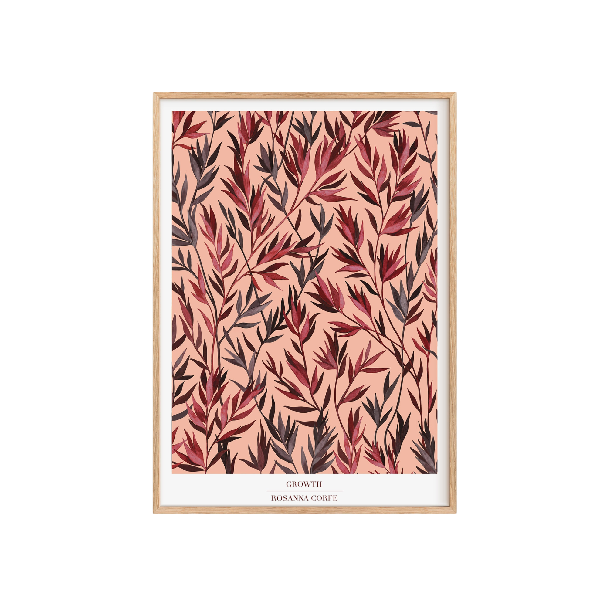 Growth Pink Botanical Art Print