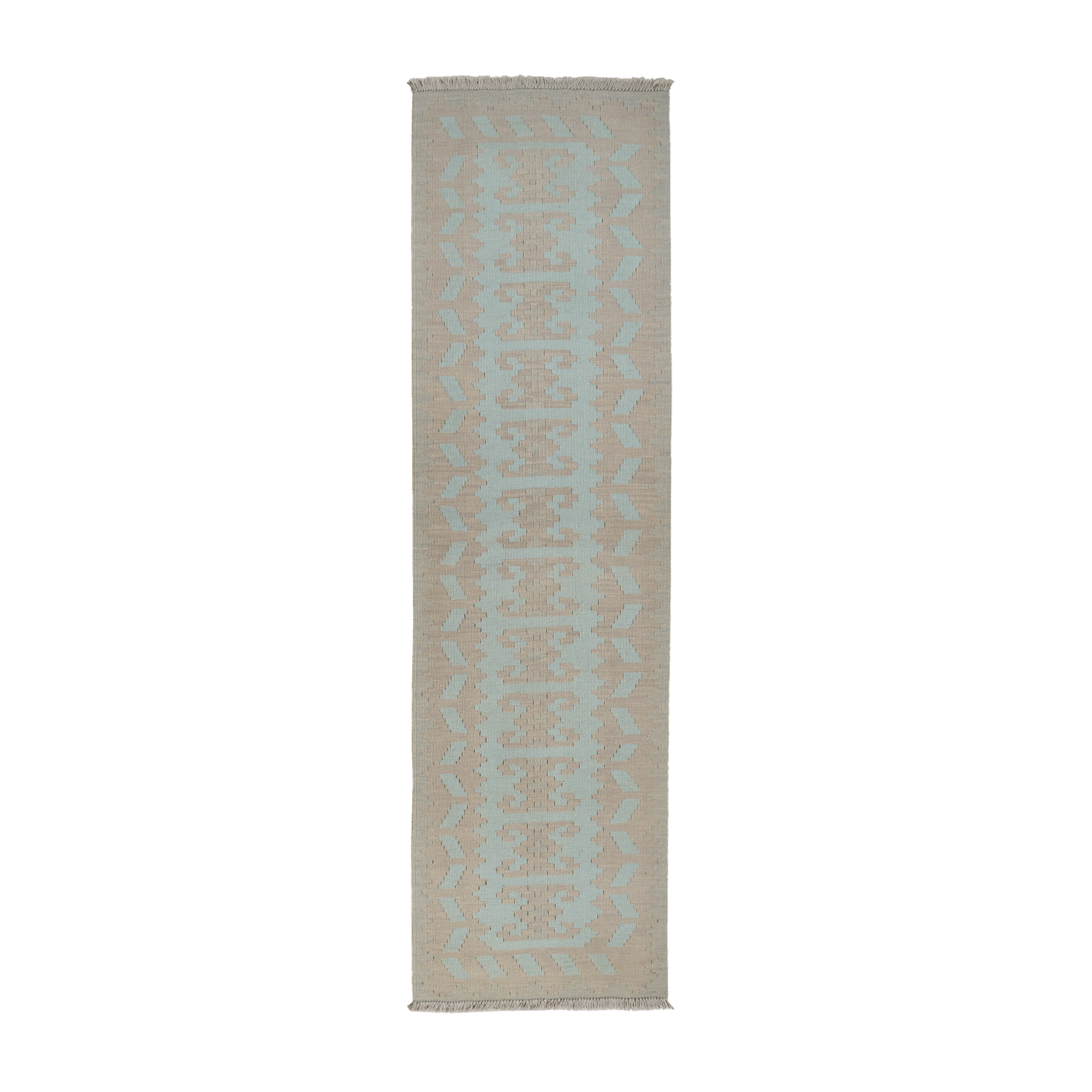 Kilim Gashgai Rug · Hand-Woven - Turquoise, 202x57 cm