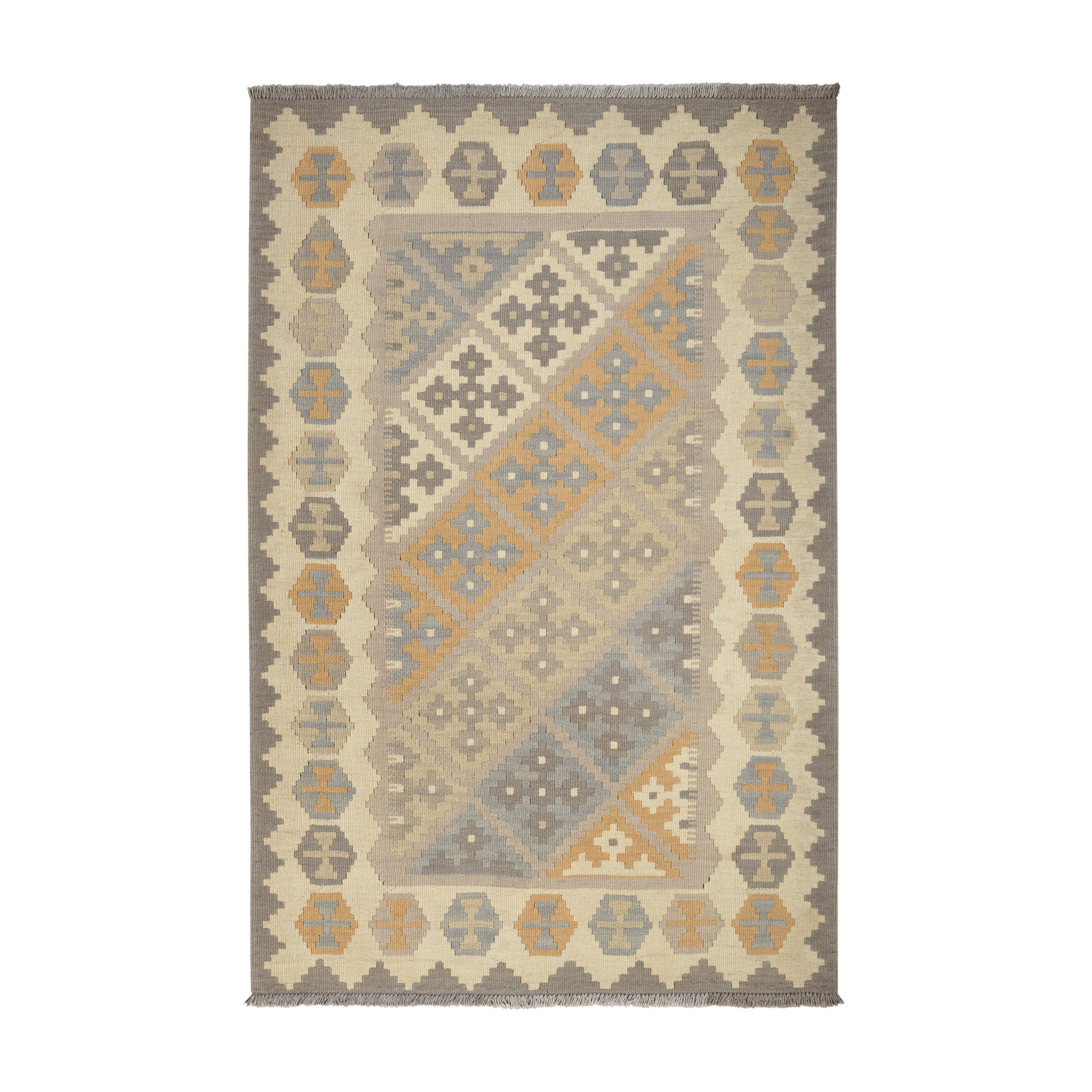 Kilim Gashgai Rug · Hand-Woven - Grey, 178x116 cm