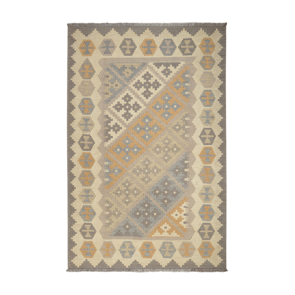 Kilim Gashgai Rug · Hand-Woven - Grey, 178x116 cm