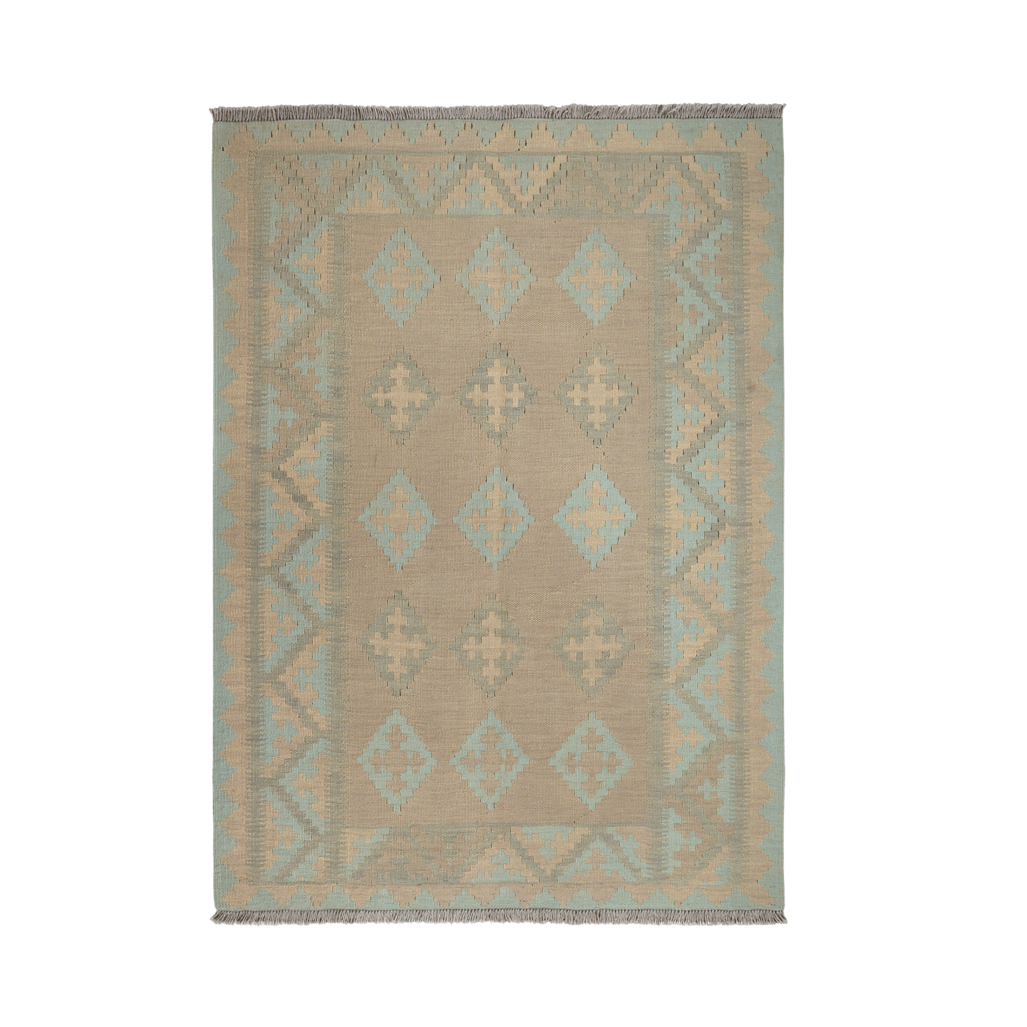 Kilim Gashgai Rug · Hand-Woven - Grey, 173x125 cm