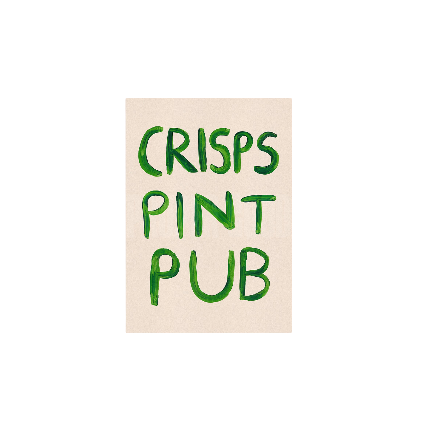 Crisps Pint Pub Print