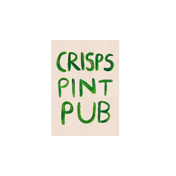 Crisps Pint Pub Print