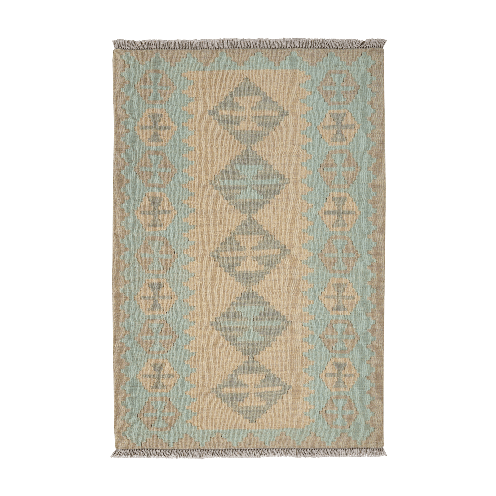 Kilim Gashgai Rug · Hand-Woven - Beige, 117x80 cm