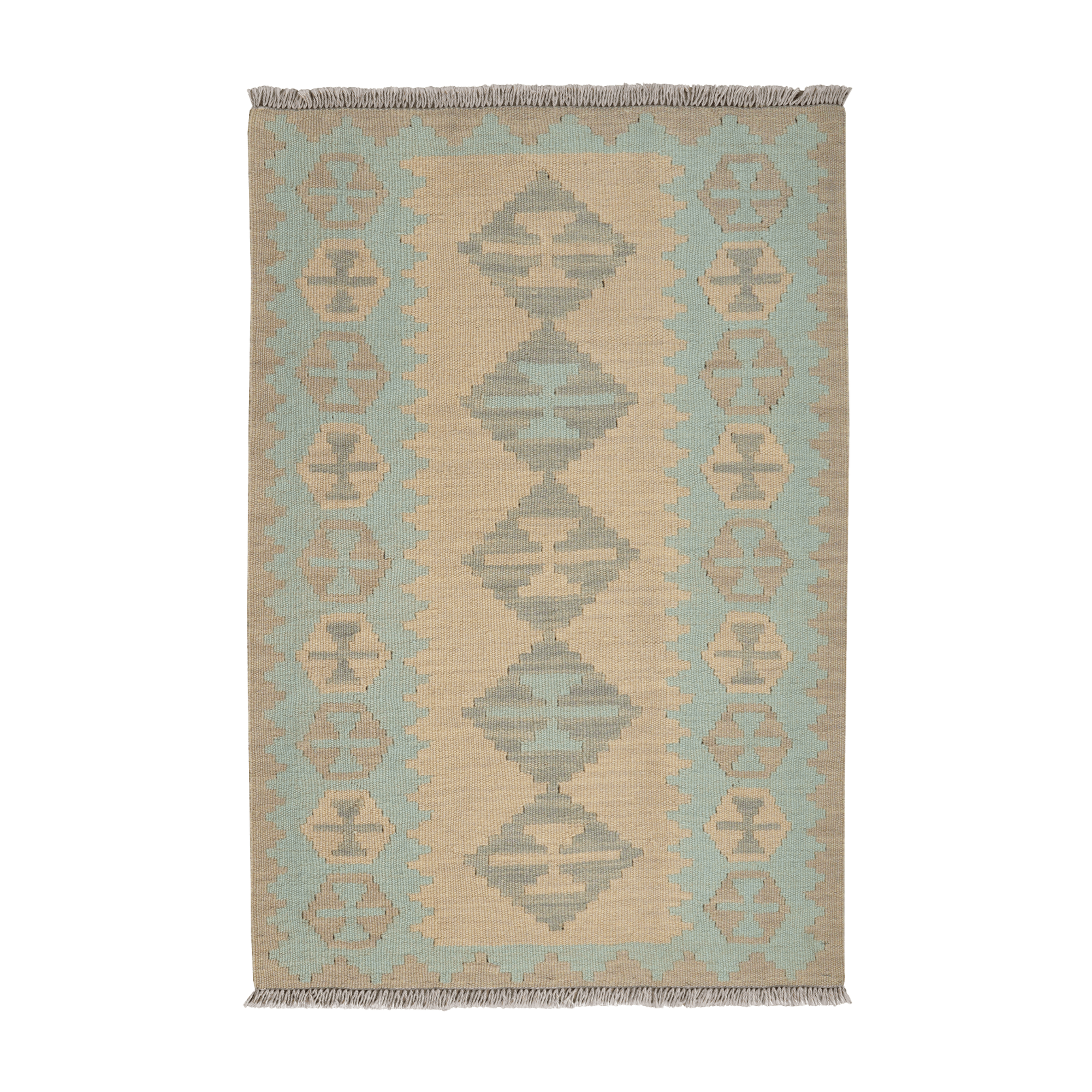 Kilim Gashgai Rug · Hand-Woven - Beige, 117x80 cm