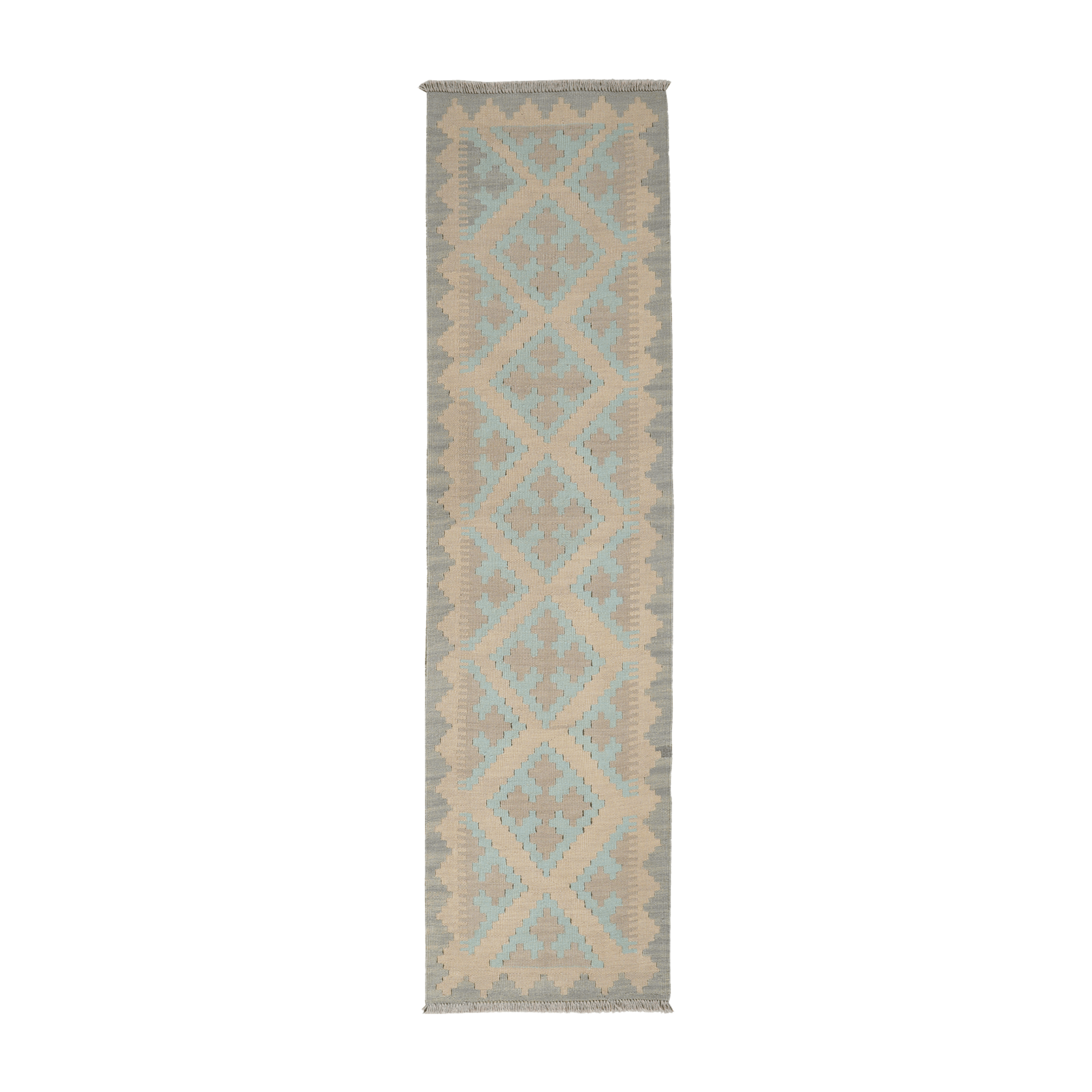 Kilim Gashgai Rug · Hand-Woven - Beige, 197x53 cm