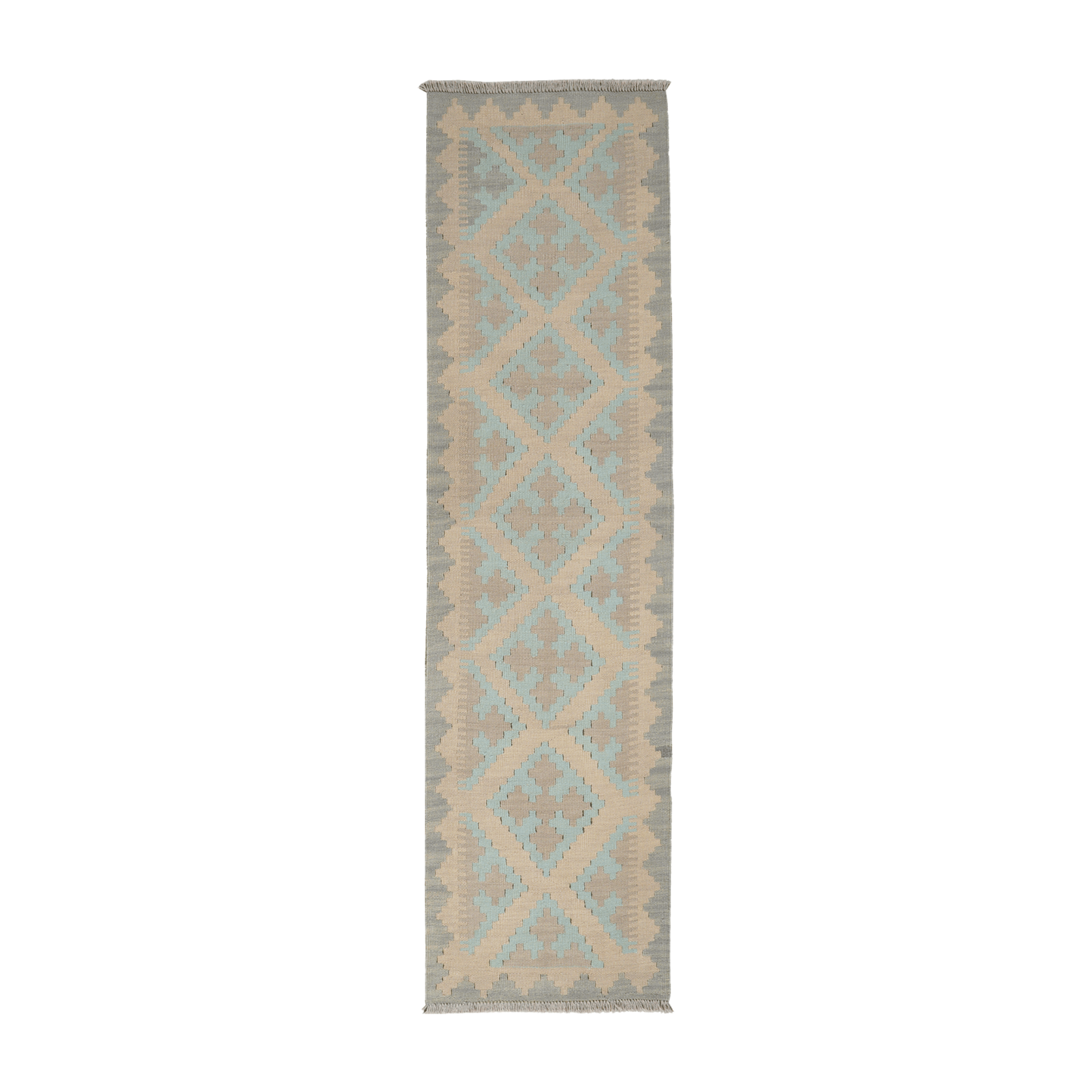 Kilim Gashgai Rug · Hand-Woven - Beige, 197x53 cm