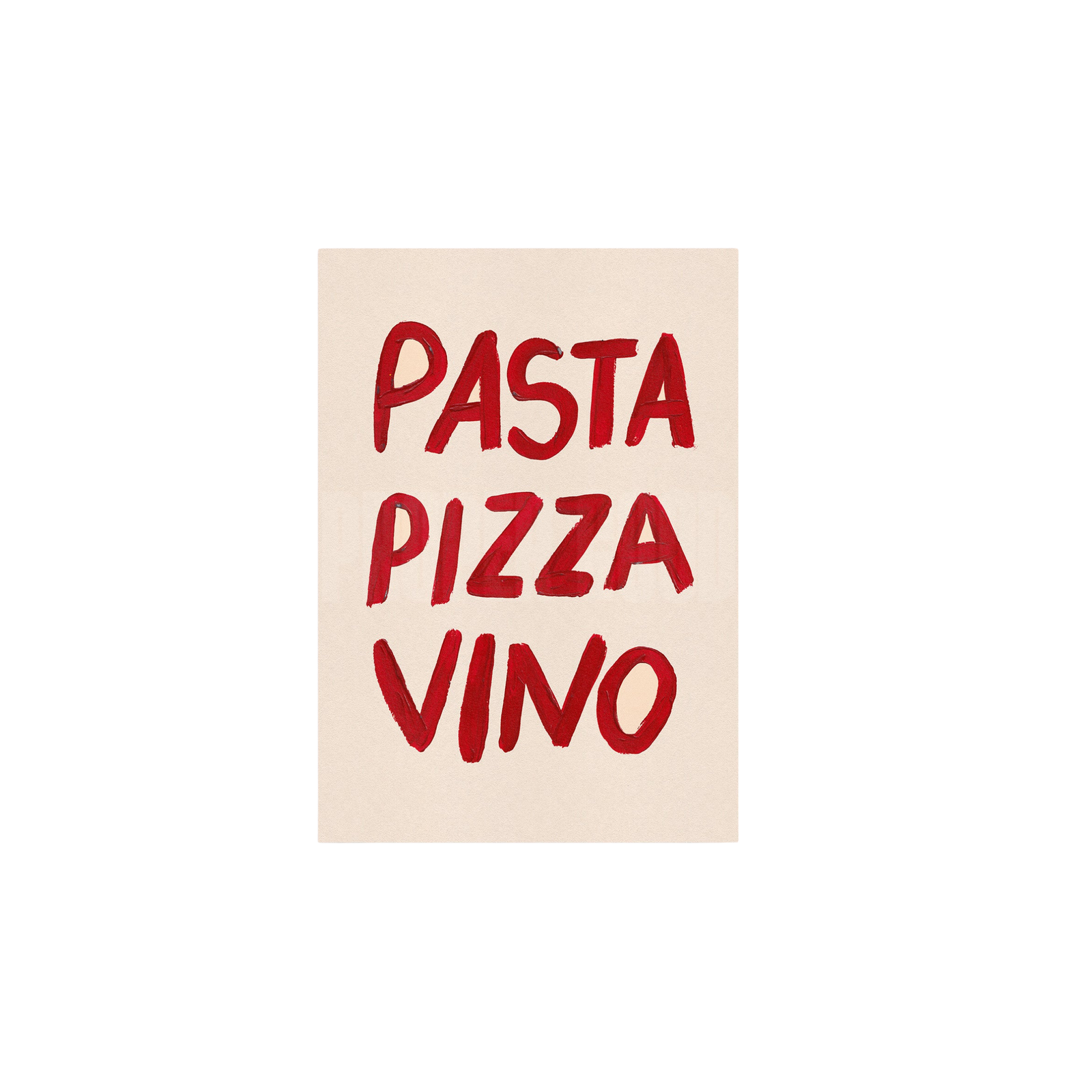 Pasta Pizza Vino Print
