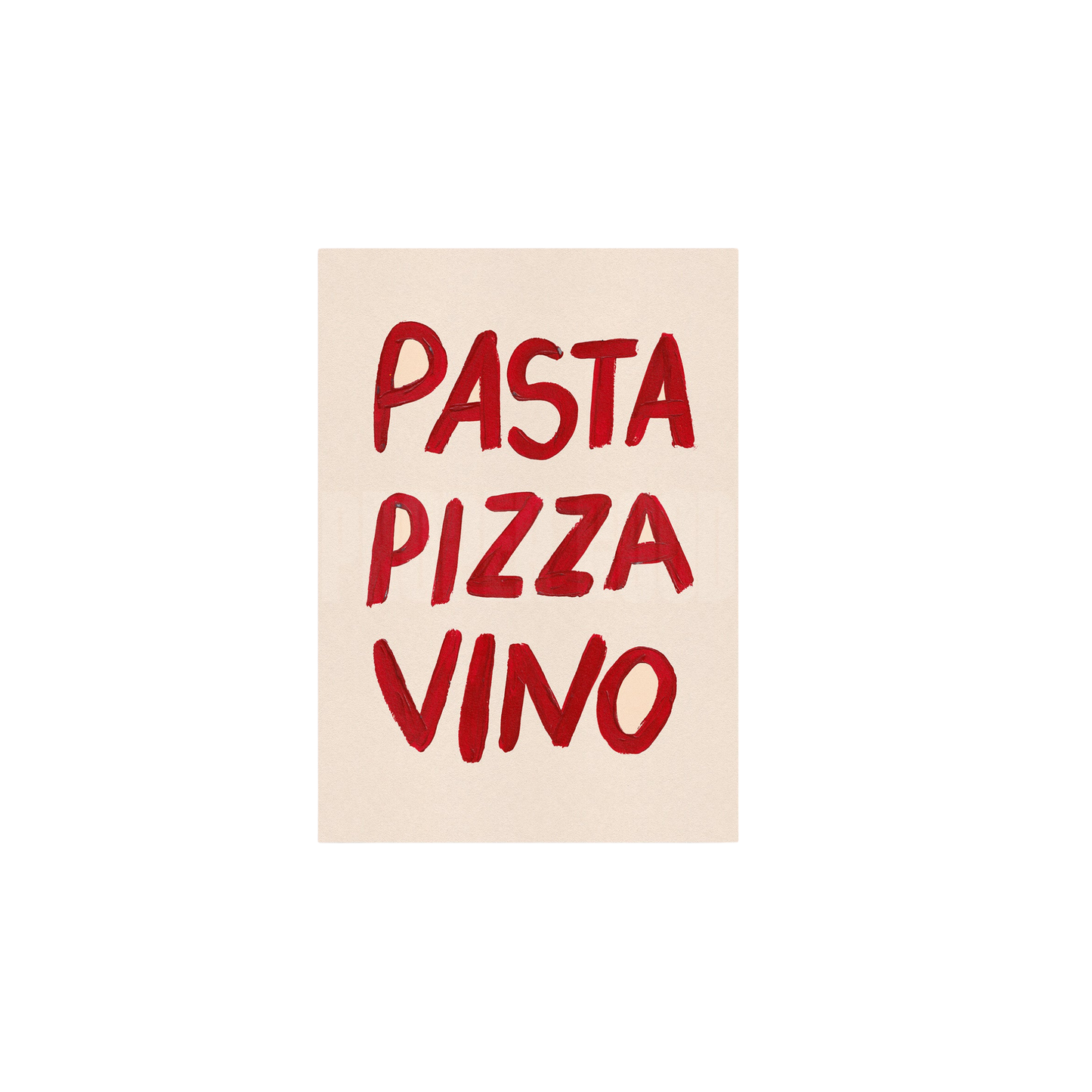 Pasta Pizza Vino Print