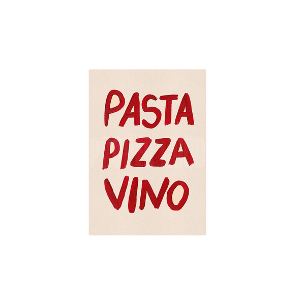 Pasta Pizza Vino Print