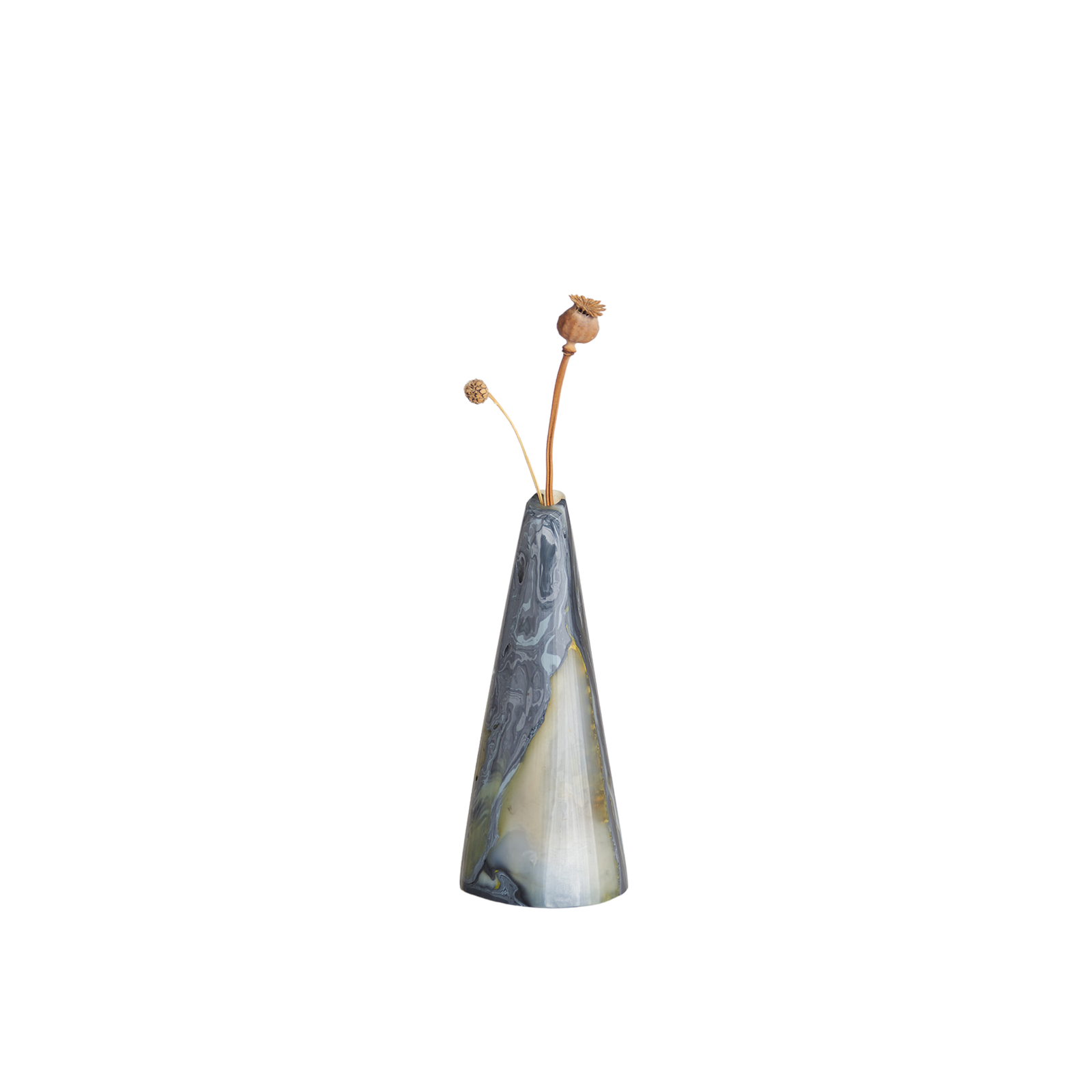 Recycled Plastic Marbled Bud Vase - Silo Peaks