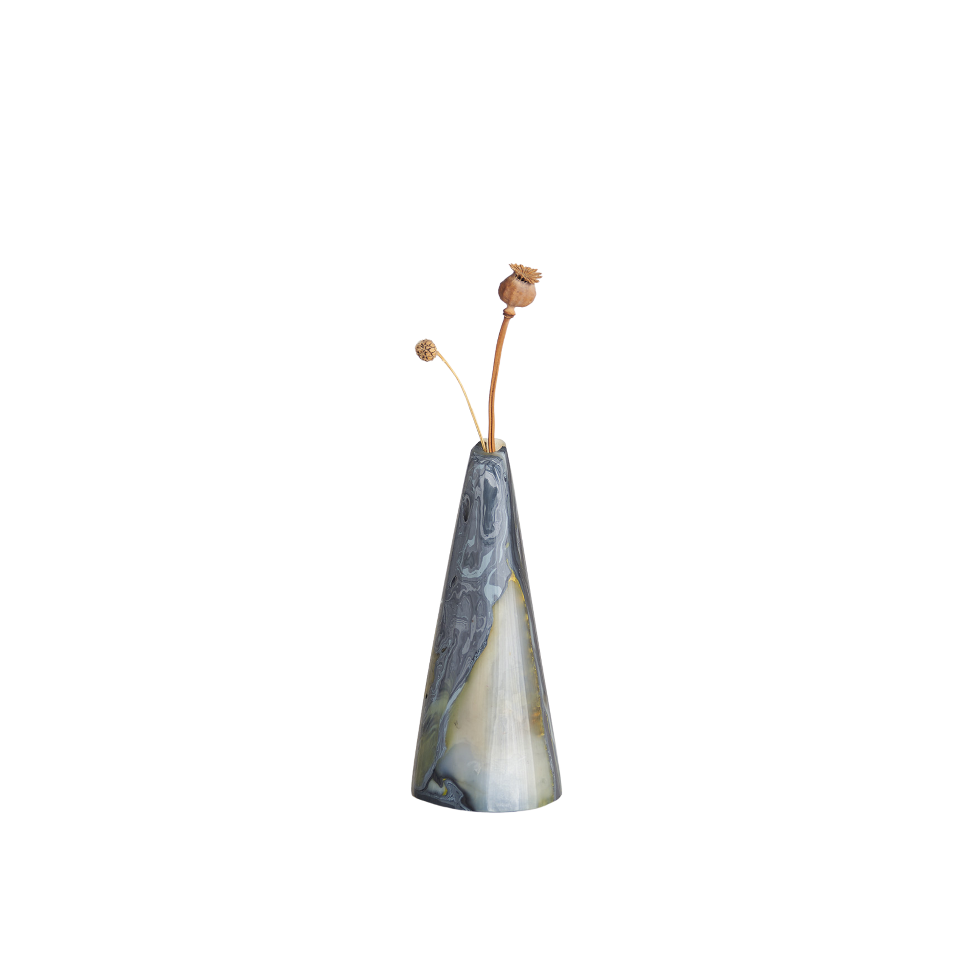 Recycled Plastic Marbled Bud Vase - Silo Peaks