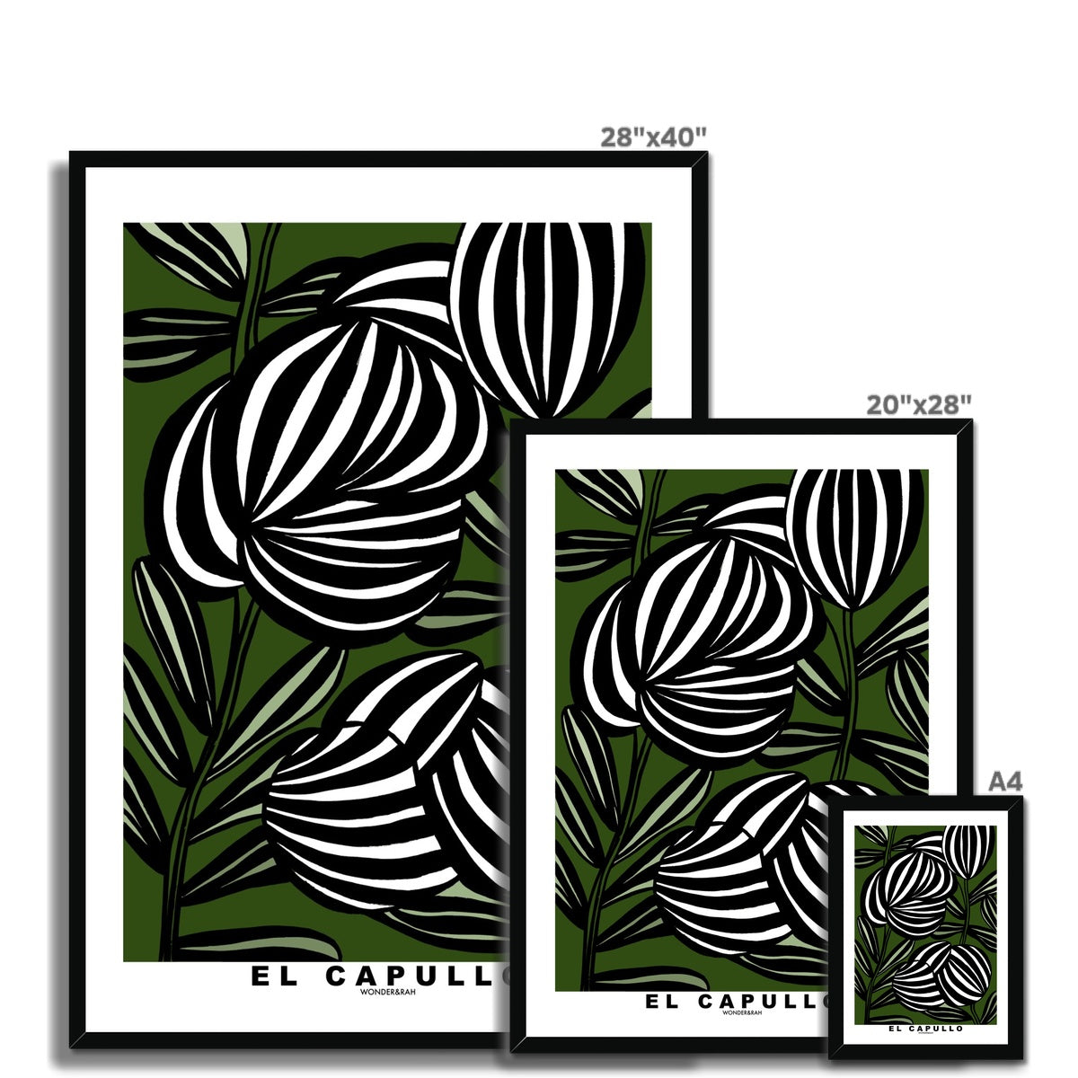 Green El Capullo Floral Print