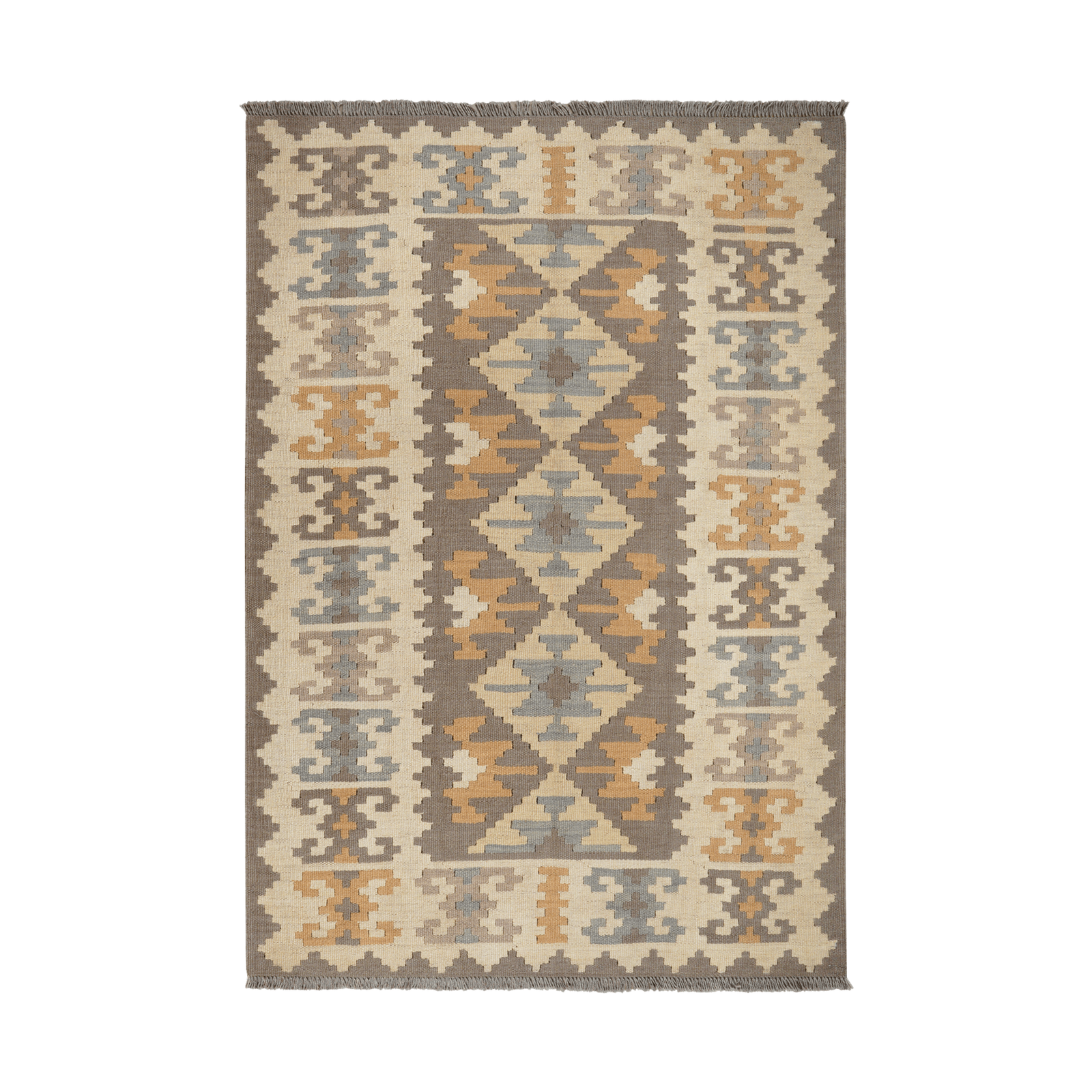 Kilim Gashgai Rug · Hand-Woven - Grey, 173x119 cm