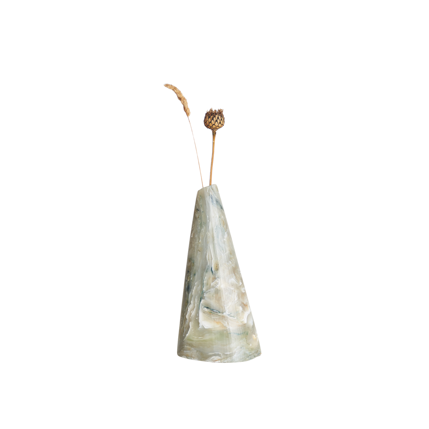 Recycled Plastic Marbled Bud Vase - Beach Peaks
