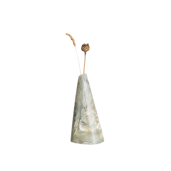 Recycled Plastic Marbled Bud Vase - Beach Peaks