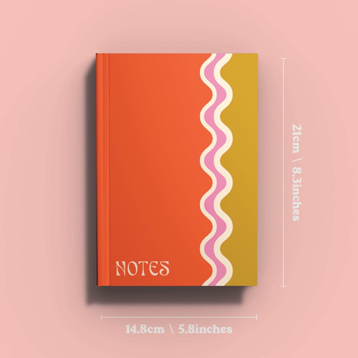 A5 Lay Flat Notebook | Wiggle Wave | Lined - Casa by Josephine Jenno