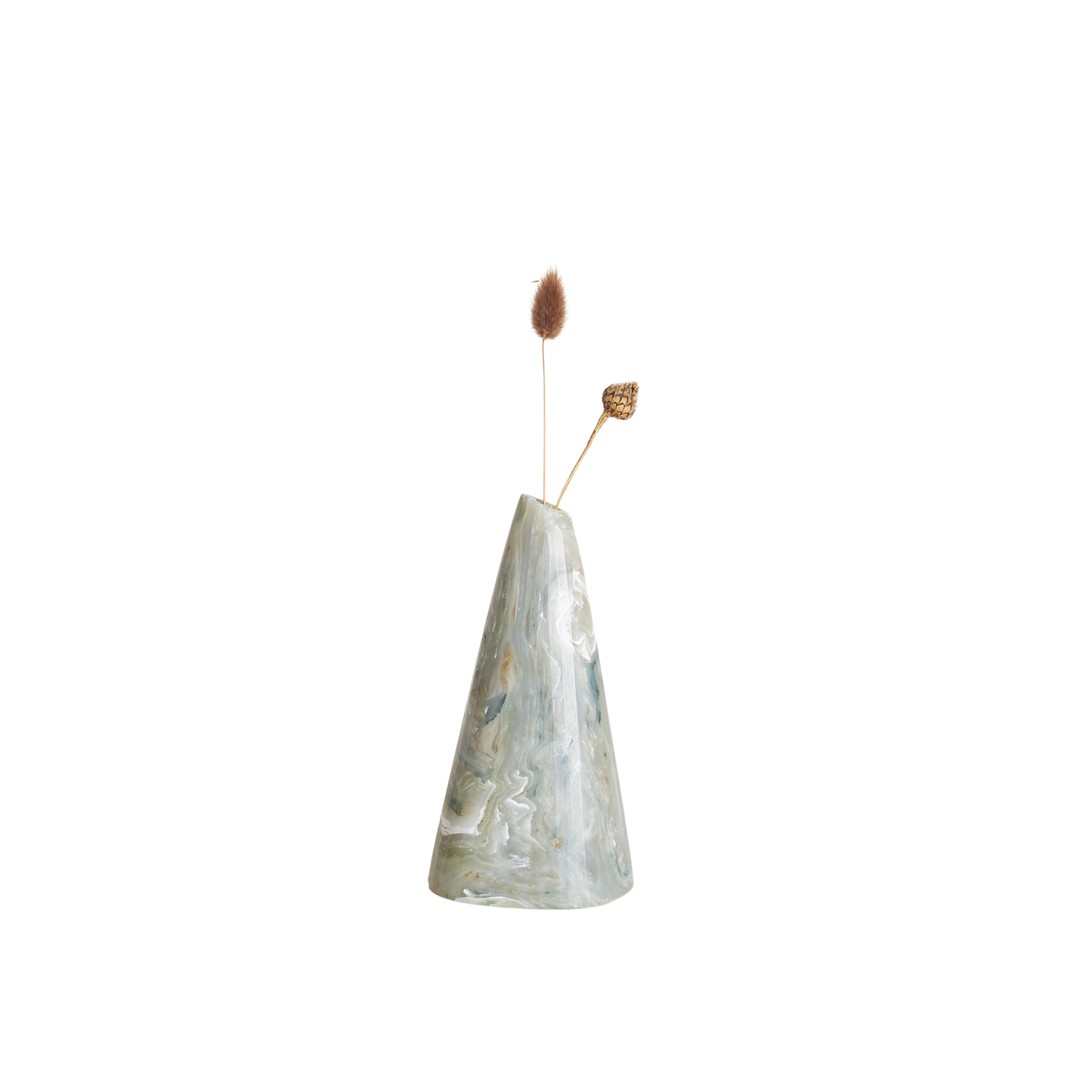 Recycled Plastic Marbled Bud Vase - Beach Peaks