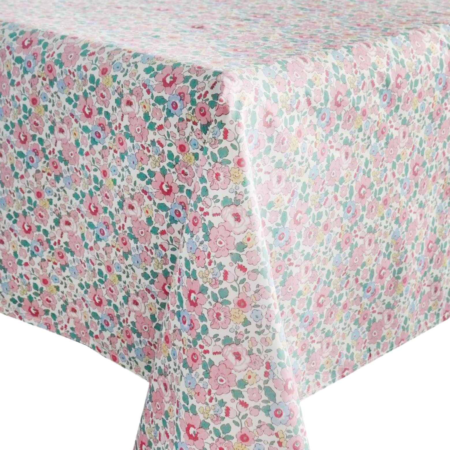 Tablecloth made with Liberty Fabric Betsy Blossom Pink