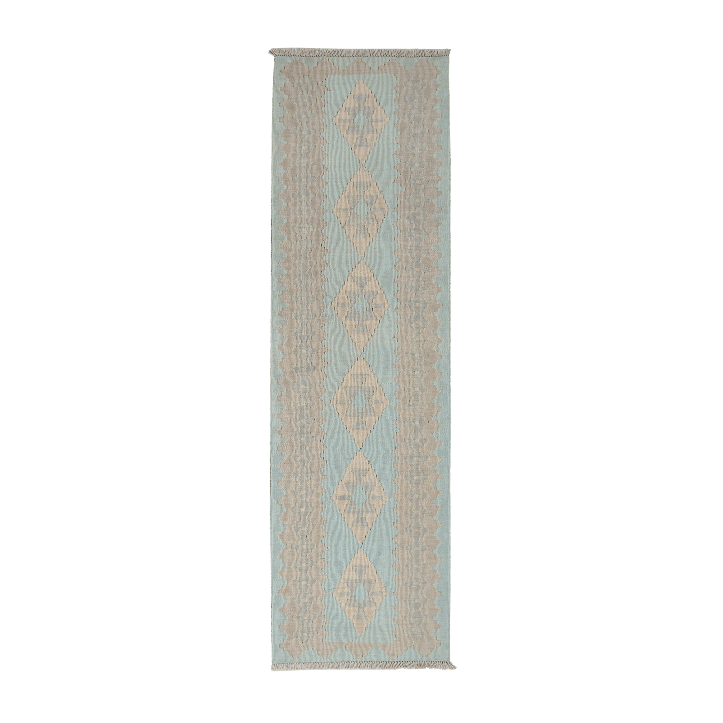 Kilim Gashgai Rug · Hand-Woven - Turquoise, 194x54 cm